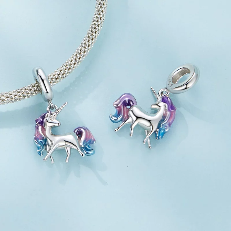 (image pour) Pendentif licorne de style Pandora - SCC2621 - Afficher 4