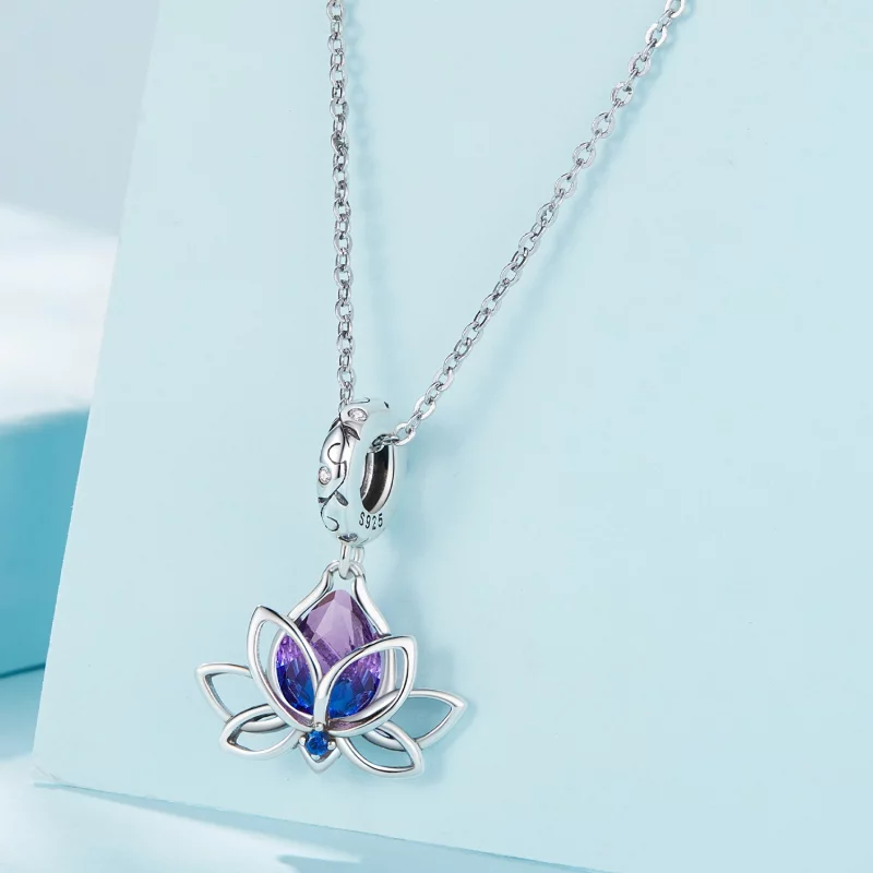 (image pour) Pendentif Lotus Style Pandora - SCC2562 - Afficher 2