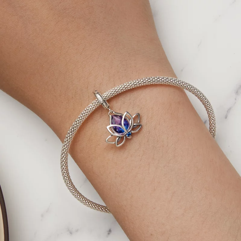 (image pour) Pendentif Lotus Style Pandora - SCC2562 - Afficher 7