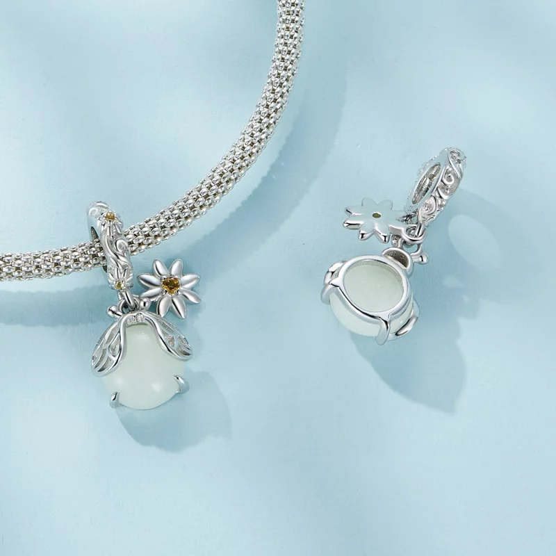 (image pour) Pendentif lumineux style Pandora avec luciole - SCC2615 - Afficher 4