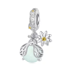 (image pour) Pendentif lumineux style Pandora avec luciole - SCC2615