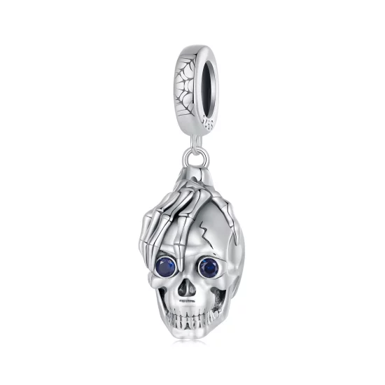 (image pour) Pendentif Pandora Style en forme de crâne pour Halloween - SCC2606