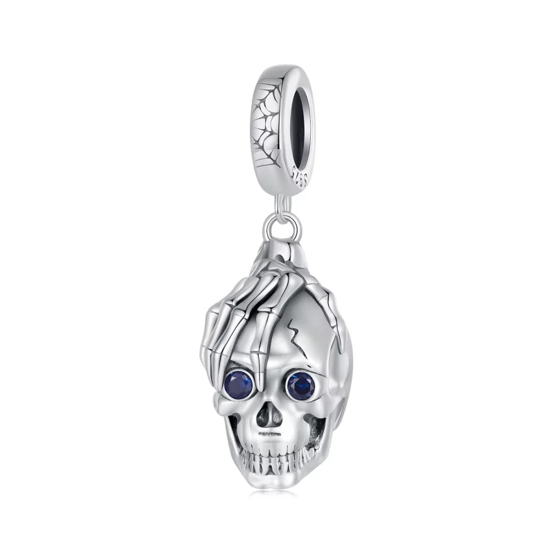 (image pour) Pendentif Pandora Style en forme de crâne pour Halloween - SCC2606