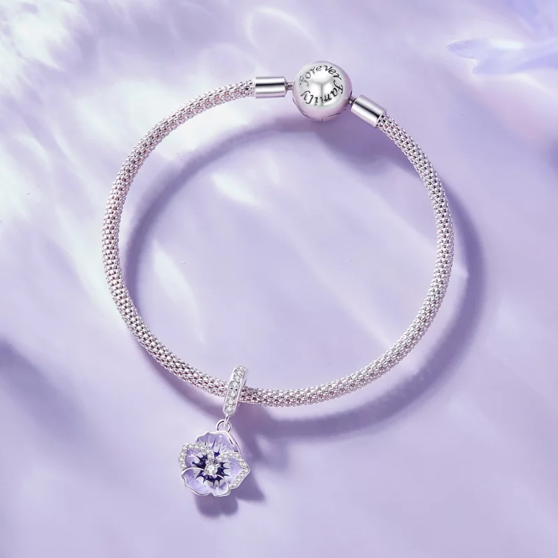 (image pour) Pendentif Pansy de style Pandora - SCC2583 - Afficher 7