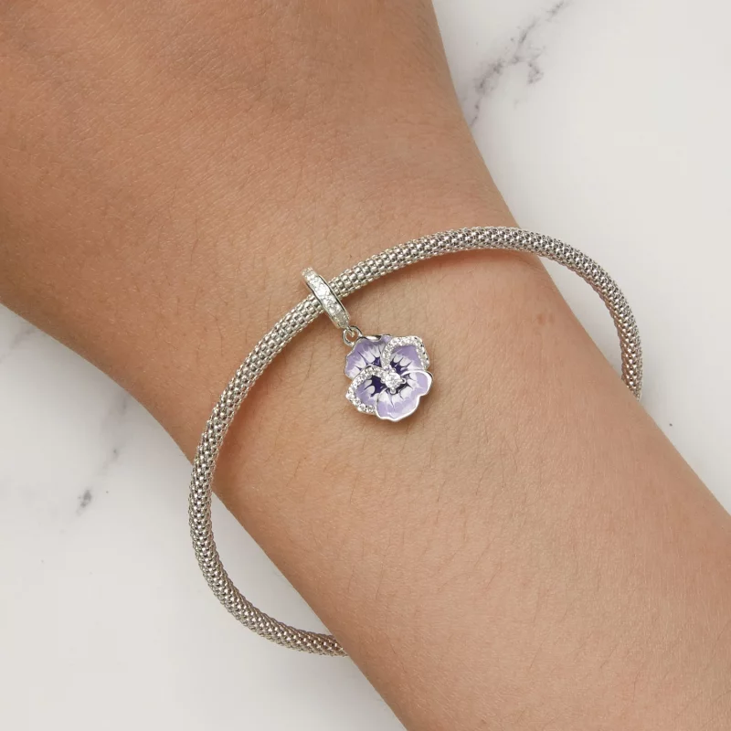 (image pour) Pendentif Pansy de style Pandora - SCC2583 - Afficher 10