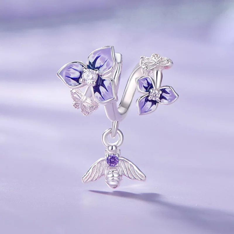 (image pour) Pendentif Pansy style Pandora - SCC2584 - Afficher 2
