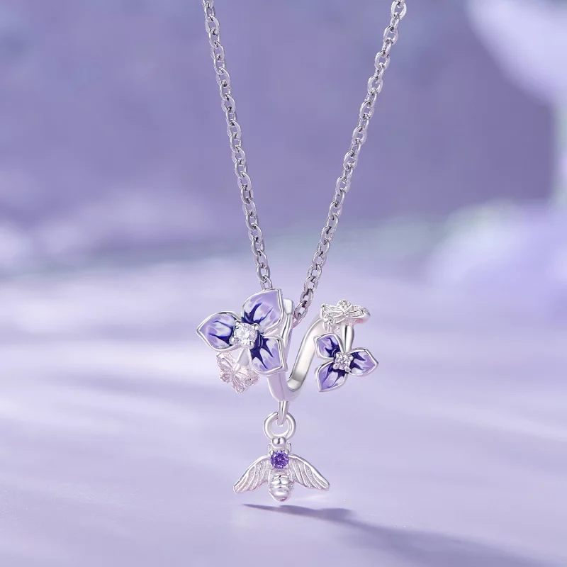 (image pour) Pendentif Pansy style Pandora - SCC2584 - Afficher 3