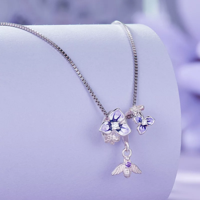 (image pour) Pendentif Pansy style Pandora - SCC2584 - Afficher 4