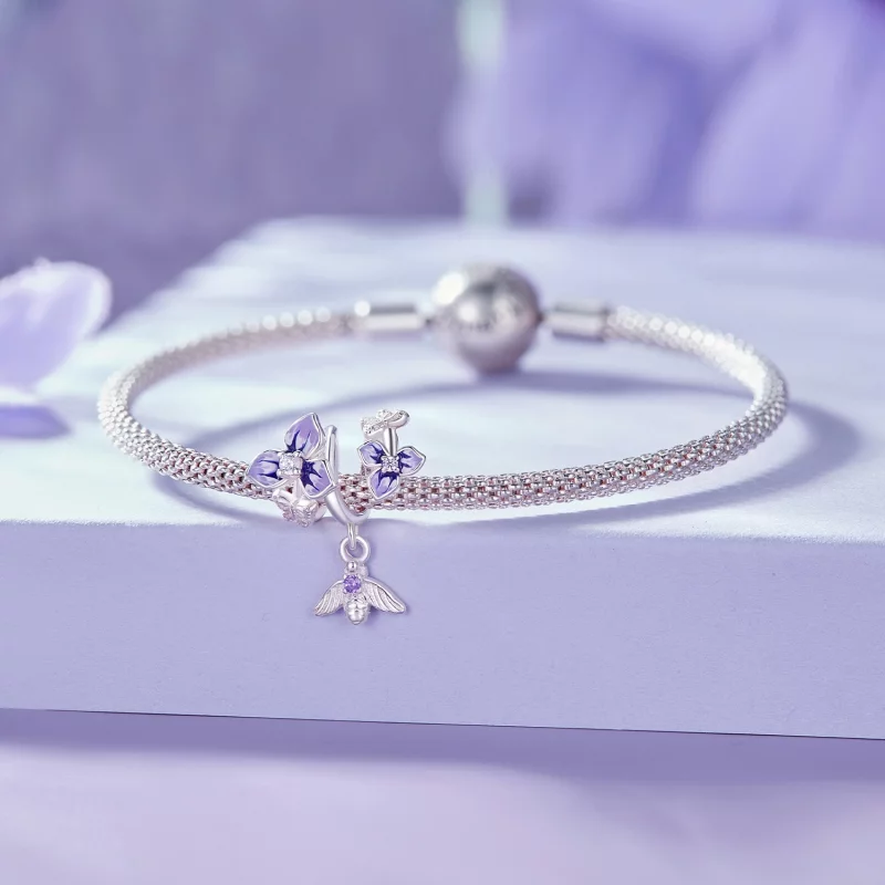 (image pour) Pendentif Pansy style Pandora - SCC2584 - Afficher 5