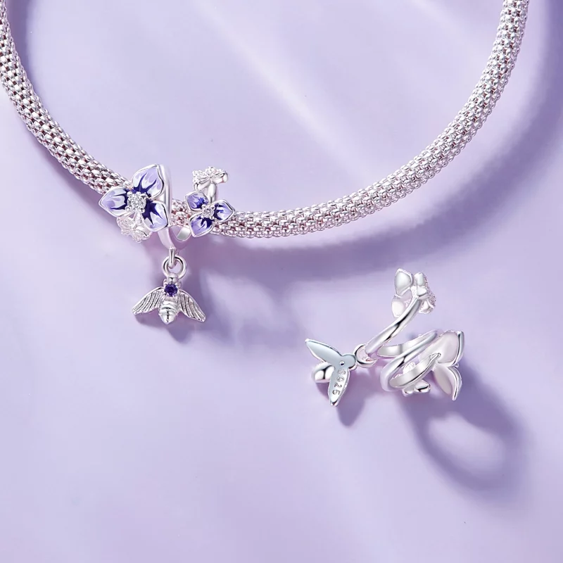 (image pour) Pendentif Pansy style Pandora - SCC2584 - Afficher 6