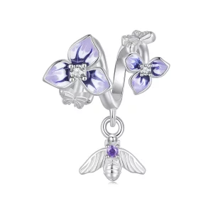 (image pour) Pendentif Pansy style Pandora - SCC2584