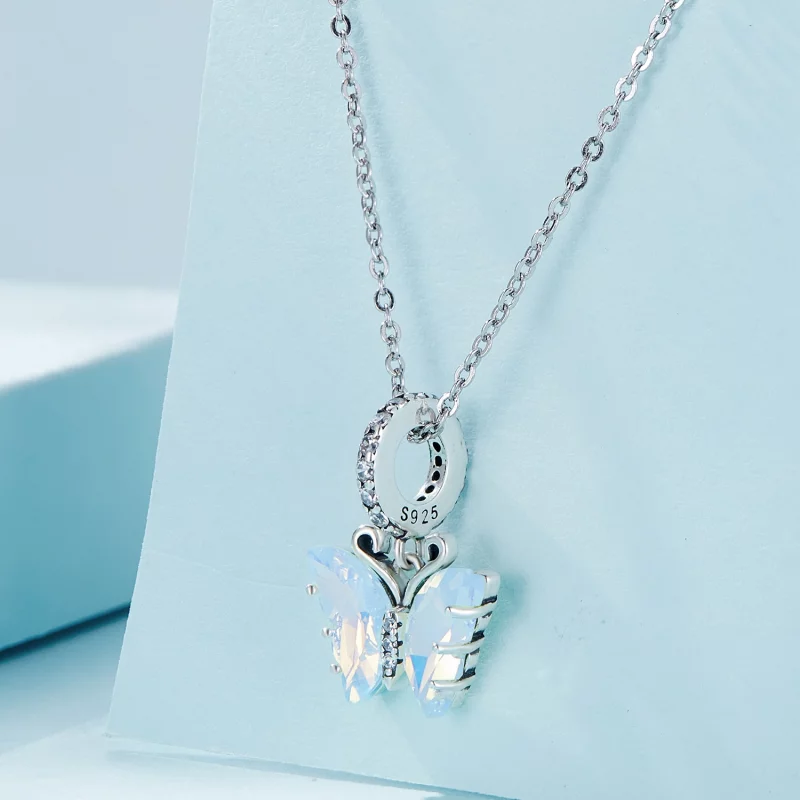 (image pour) Pendentif Papillon Bleu Aurora Style Pandora - SCC2305 - Afficher 2