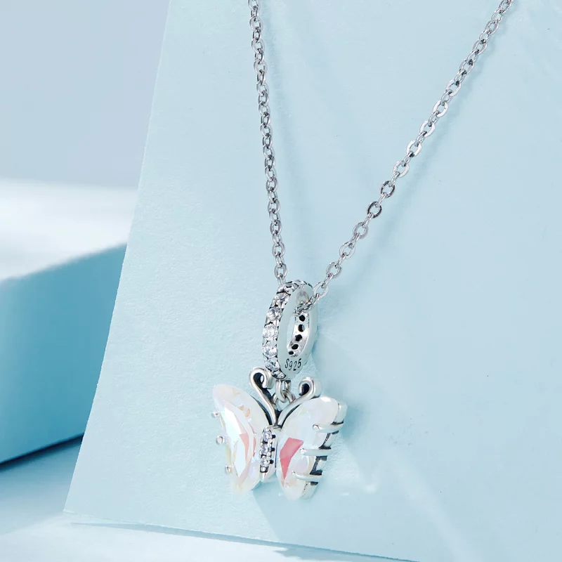 (image pour) Pendentif papillon coloré Aurora de style Pandora - SCC2305-CF - Afficher 2
