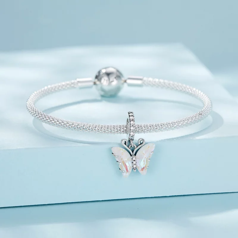(image pour) Pendentif papillon coloré Aurora de style Pandora - SCC2305-CF - Afficher 3