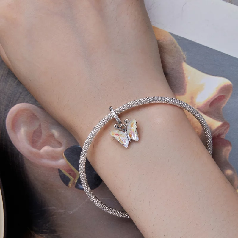 (image pour) Pendentif papillon coloré Aurora de style Pandora - SCC2305-CF - Afficher 6