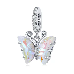 (image pour) Pendentif papillon coloré Aurora de style Pandora - SCC2305-CF
