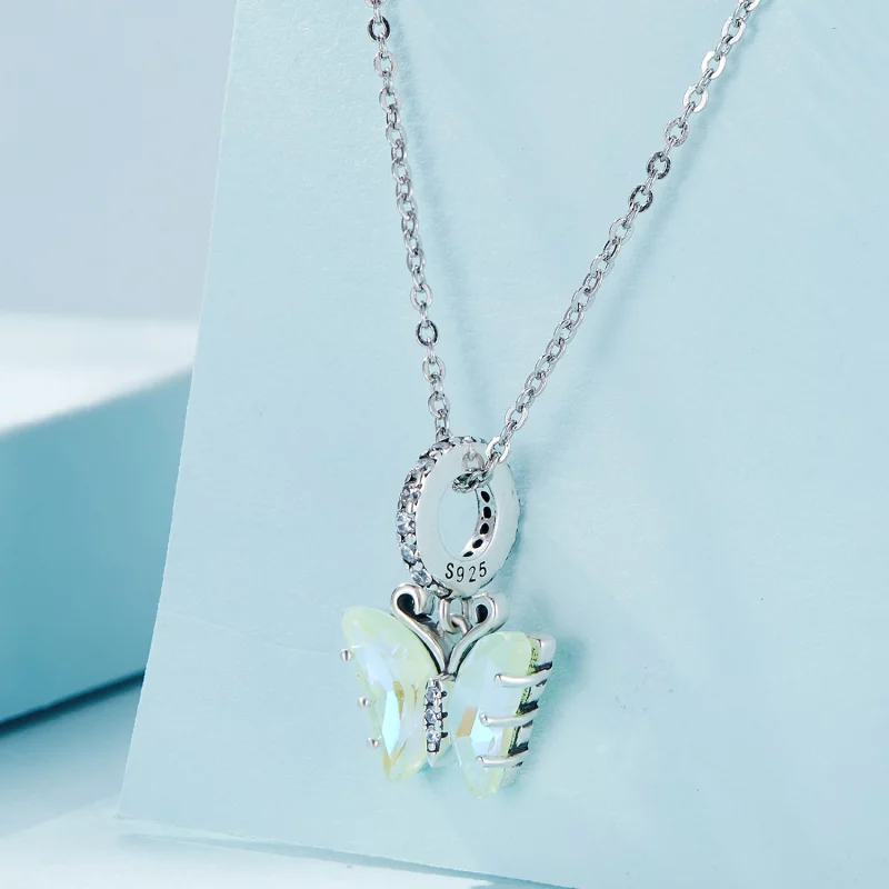(image pour) Pendentif Papillon Vert Aurora de Style Pandora - SCC2305-GN - Afficher 2