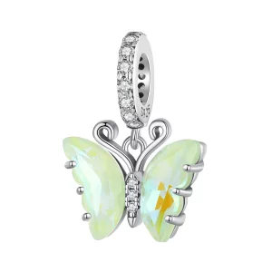 (image pour) Pendentif Papillon Vert Aurora de Style Pandora - SCC2305-GN