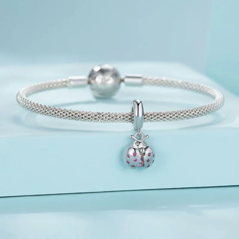 (image pour) Pendentif Porte-bonheur Coccinelle à style Pandora - SCC2613 - Afficher 3