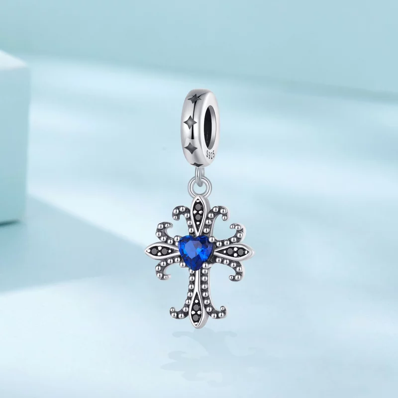 (image pour) Pendentif Rétro Croix à breloque de style Pandora - SCC2643 - Afficher 2