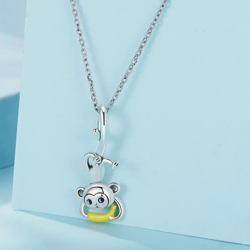 (image pour) Pendentif Singe en style Pandora - SCC2547 - Afficher 2