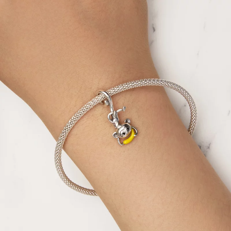 (image pour) Pendentif Singe en style Pandora - SCC2547 - Afficher 5
