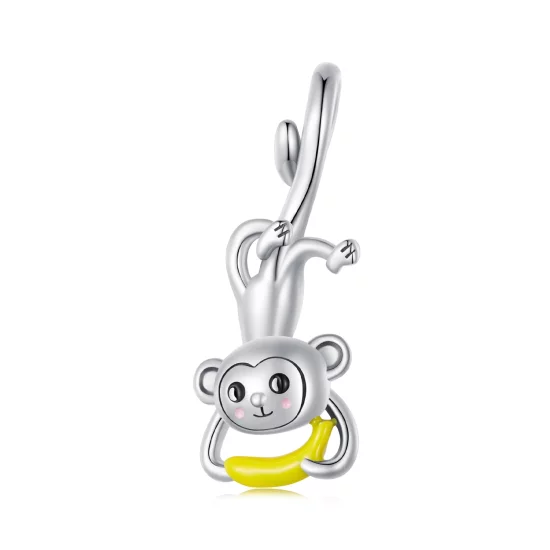 (image pour) Pendentif Singe en style Pandora - SCC2547