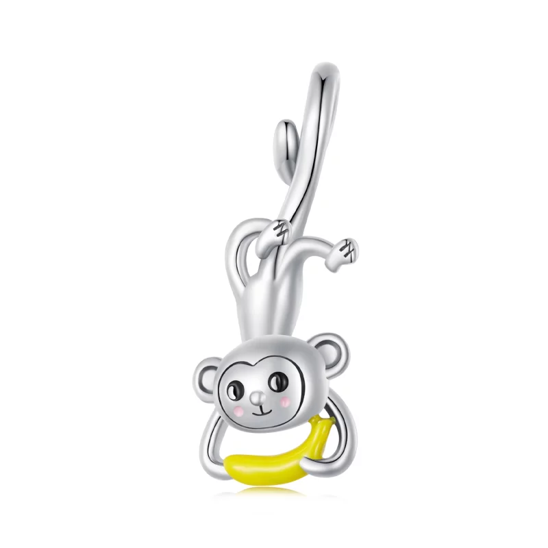 (image pour) Pendentif Singe en style Pandora - SCC2547