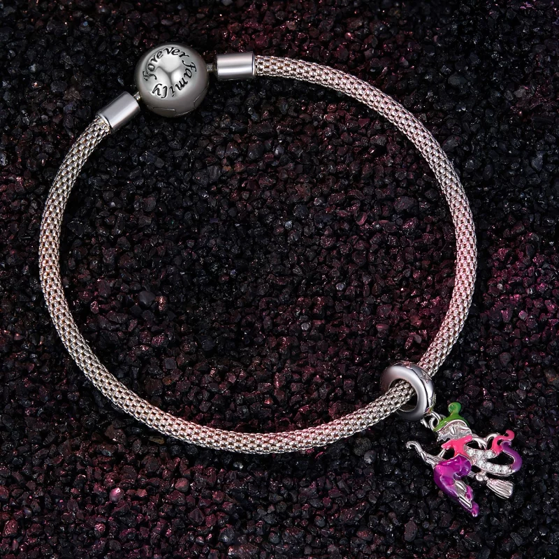 (image pour) Pendentif sorcière qui brille dans le noir de style Pandora - SCC2608 - Afficher 3