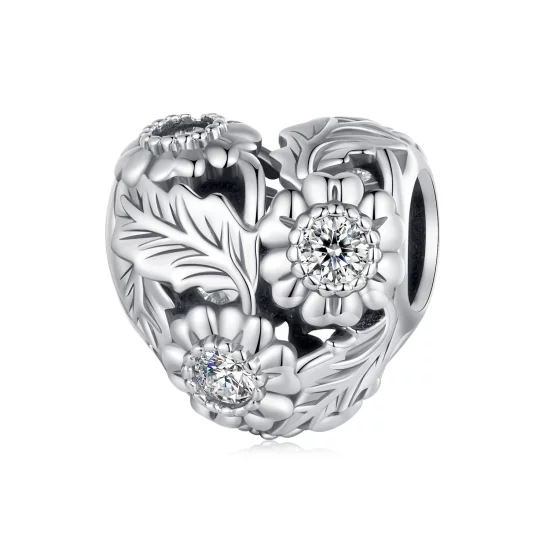 (image pour) Pendentif style Pandora avec motif de lierre vintage - SCC2610