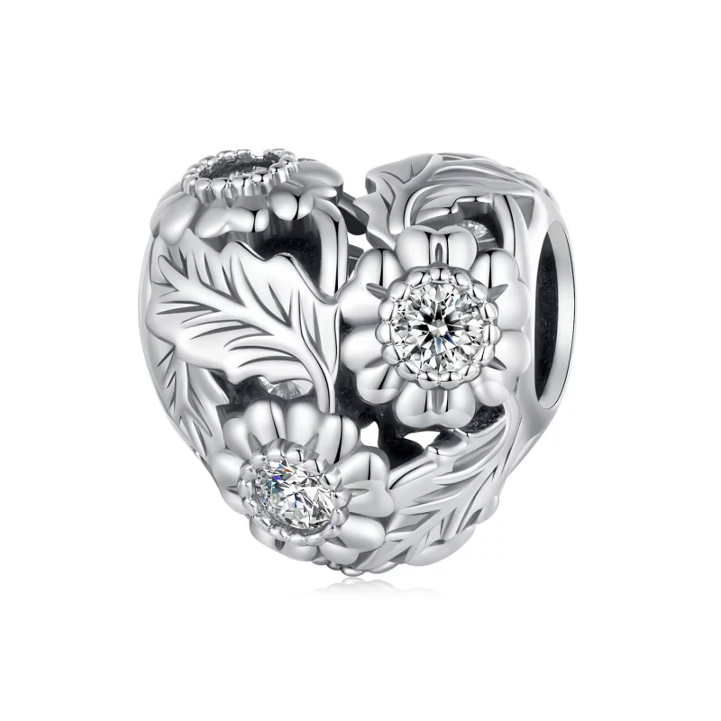(image pour) Pendentif style Pandora avec motif de lierre vintage - SCC2610