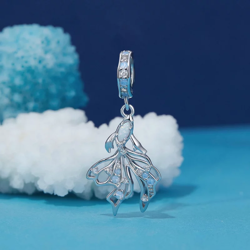 (image pour) Pendentif style Pandora en forme de poisson combattant - BSC917 - Afficher 2