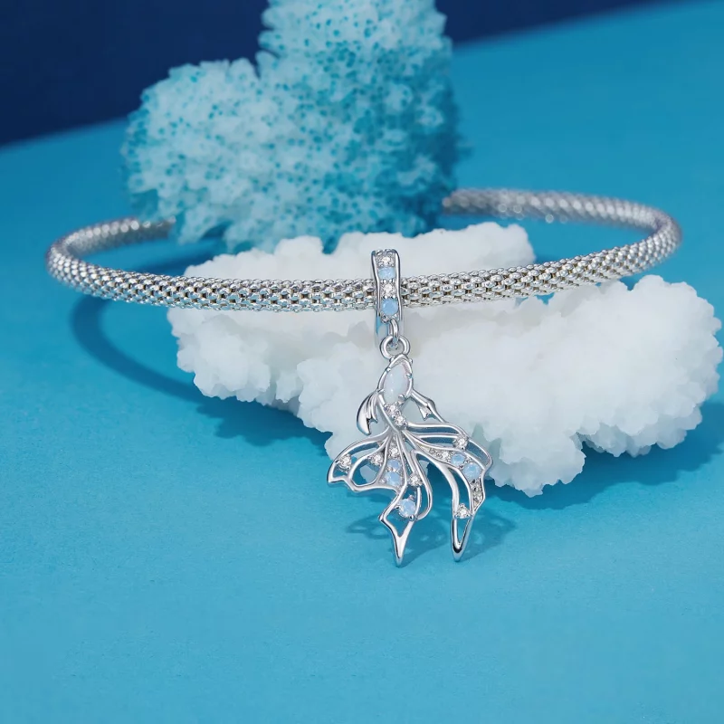 (image pour) Pendentif style Pandora en forme de poisson combattant - BSC917 - Afficher 3