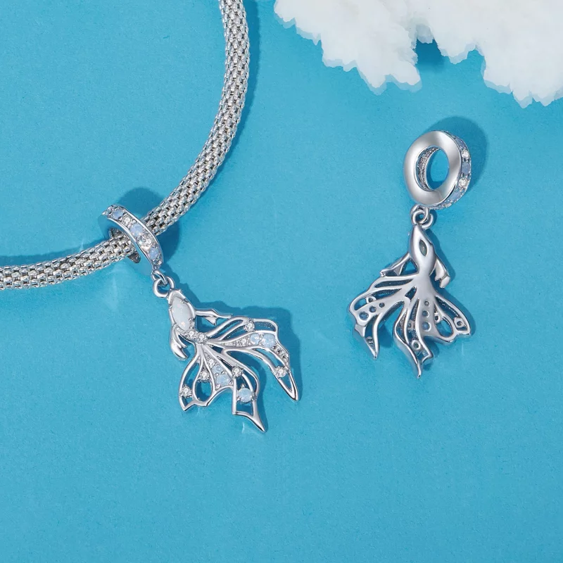 (image pour) Pendentif style Pandora en forme de poisson combattant - BSC917 - Afficher 4