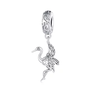 (image pour) Pendentif style Pandora Grue - SCC2634
