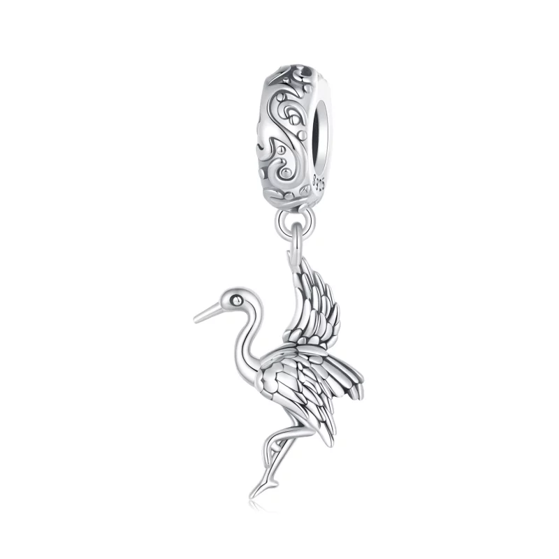 (image pour) Pendentif style Pandora Grue - SCC2634