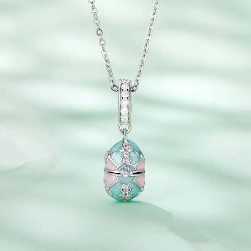 (image pour) Pendentif œuf de Pâques style Pandora - BSC779 - Afficher 2