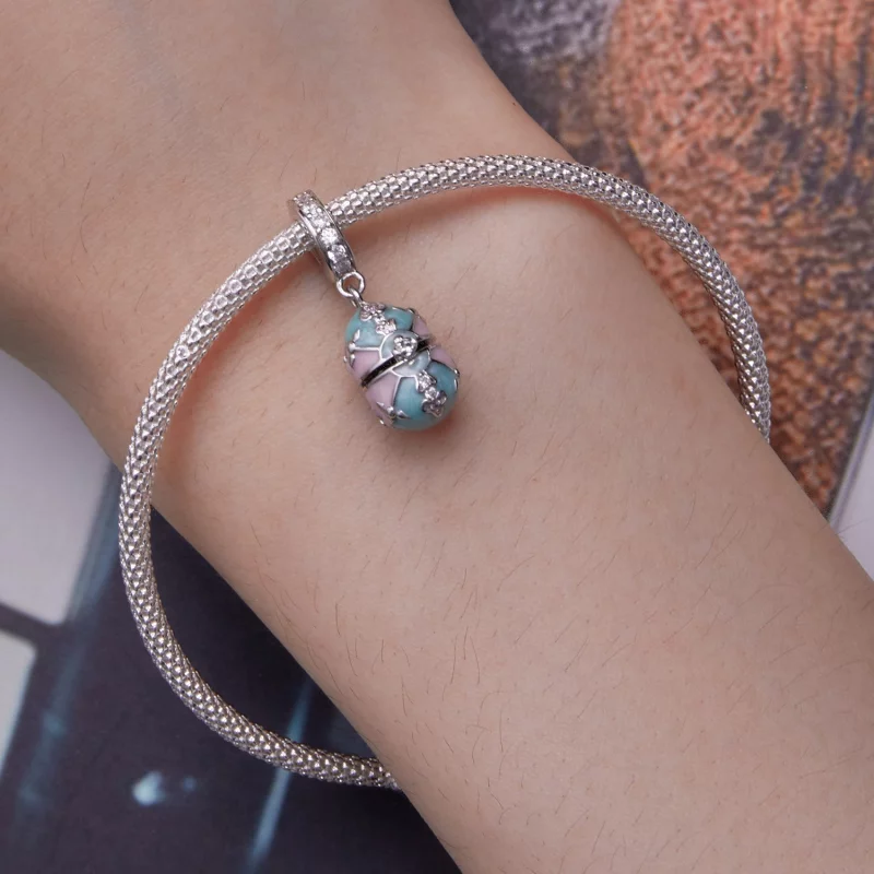 (image pour) Pendentif œuf de Pâques style Pandora - BSC779 - Afficher 6