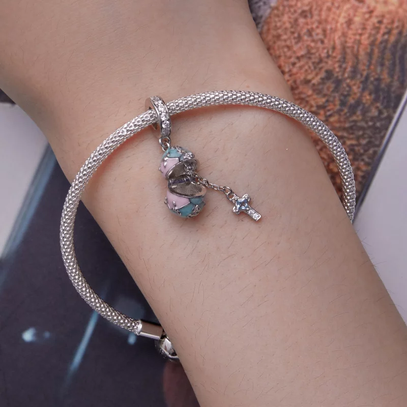 (image pour) Pendentif œuf de Pâques style Pandora - BSC779 - Afficher 7