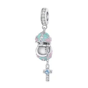 (image pour) Pendentif œuf de Pâques style Pandora - BSC779