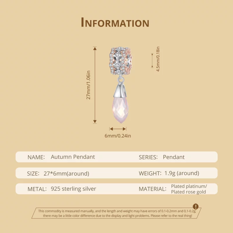 (image pour) Style Pandora Automne Dangle - BSC906 - Afficher 6