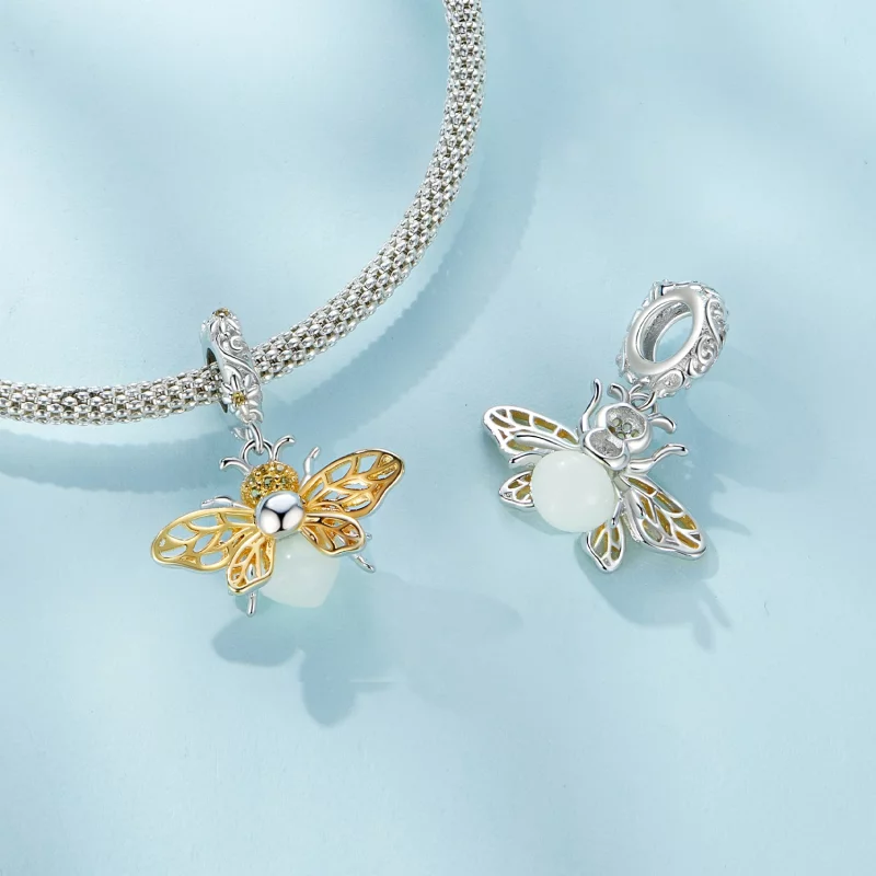 (image pour) Style Pandora Bee Glow-In-The-Dark Dangle - SCC2616 - Afficher 4