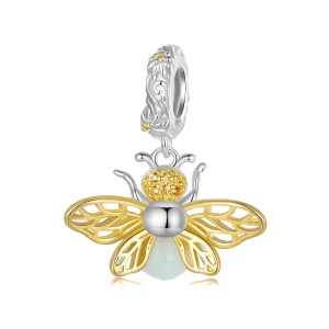 (image pour) Style Pandora Bee Glow-In-The-Dark Dangle - SCC2616