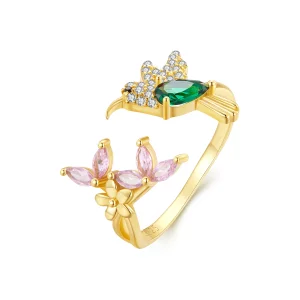 (image pour) Style Pandora Cadeau Colibri - Bague en argent S925 - BSR016-B
