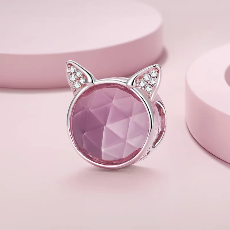 (image pour) Style Pandora Charmant Chat Mignon - SCC2579 - Afficher 2
