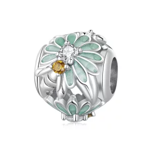 Style Pandora Charme Abeille Marguerite - BSC895 (image pour) Style Pandora Charme Abeille Marguerite - BSC895
