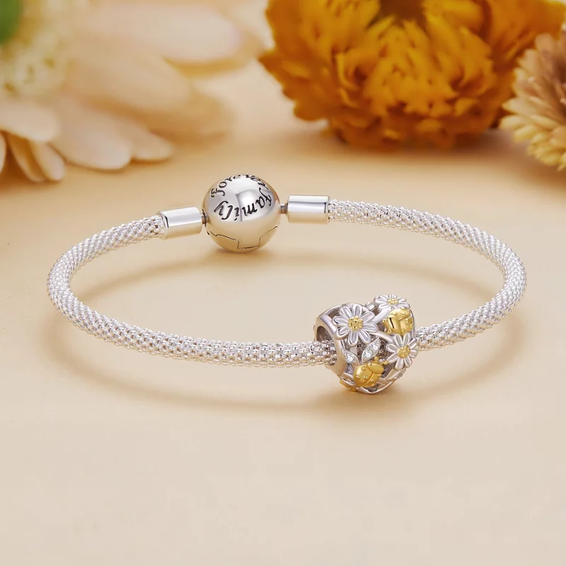 (image pour) Style Pandora Charme Marguerite Coccinelle - BSC817 - Afficher 5