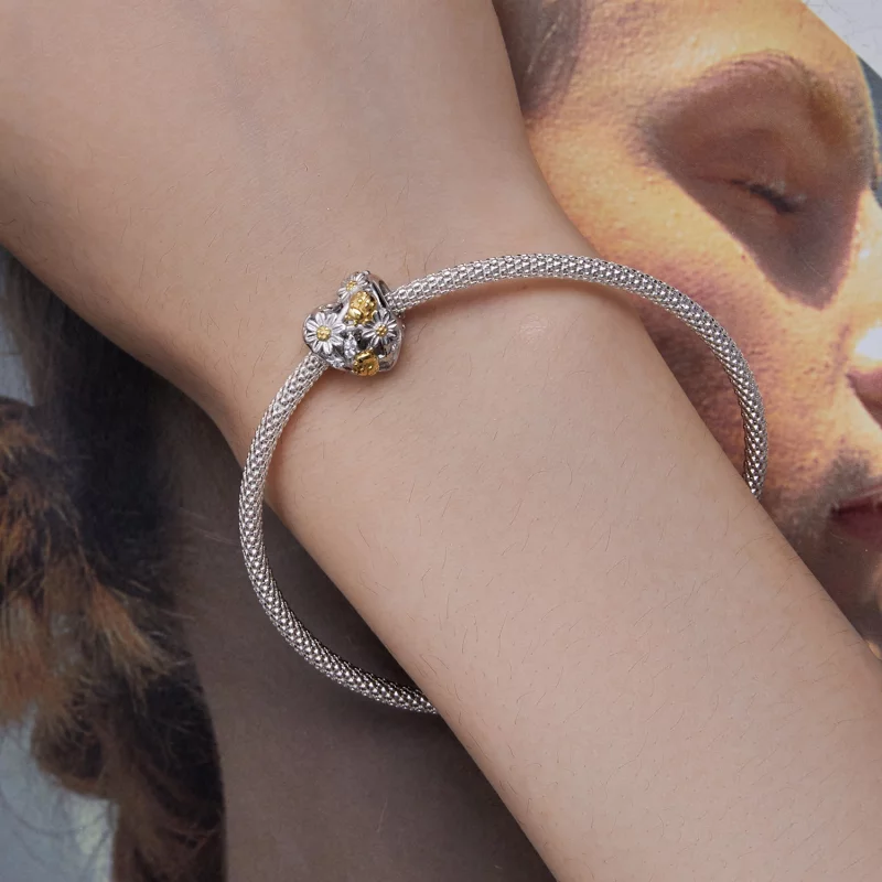 (image pour) Style Pandora Charme Marguerite Coccinelle - BSC817 - Afficher 6