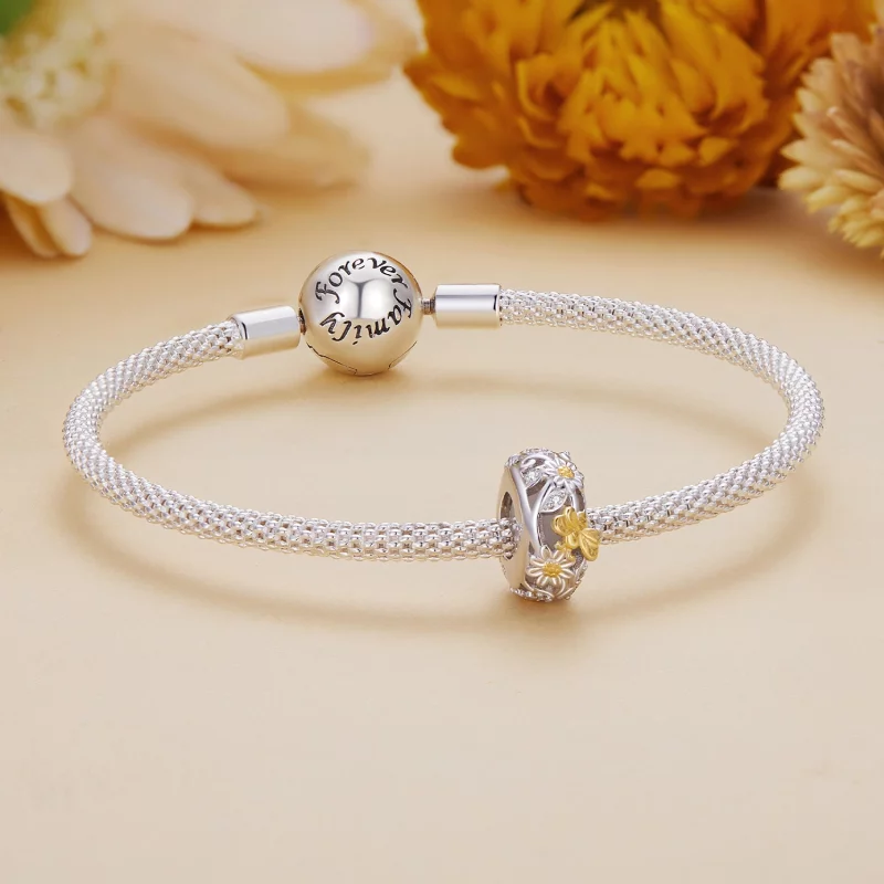 (image pour) Style Pandora Daisy Bee Silicone Spacer - BSC819 - Afficher 5