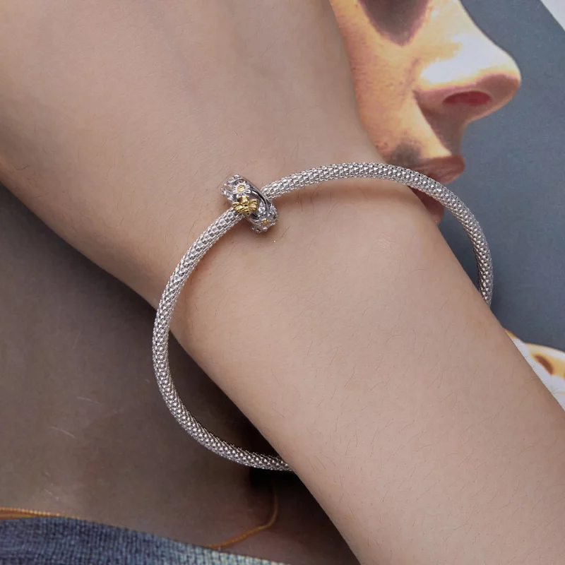 (image pour) Style Pandora Daisy Bee Silicone Spacer - BSC819 - Afficher 6